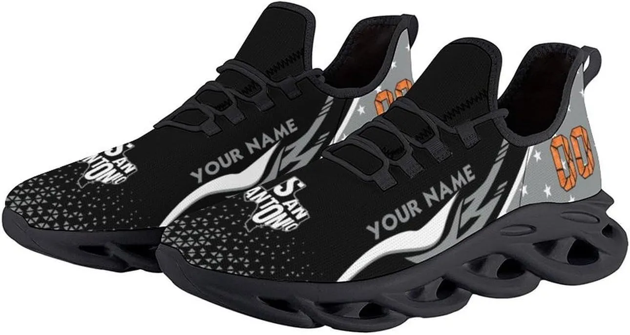 Custom Basketball Sneakers City Sports Slip-on Shoes Personalized Name Number Gifts for Basketball Fans Men Women