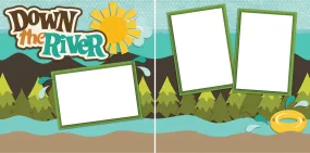 Down the River - Digital Scrapbook Pages - INSTANT DOWNLOAD