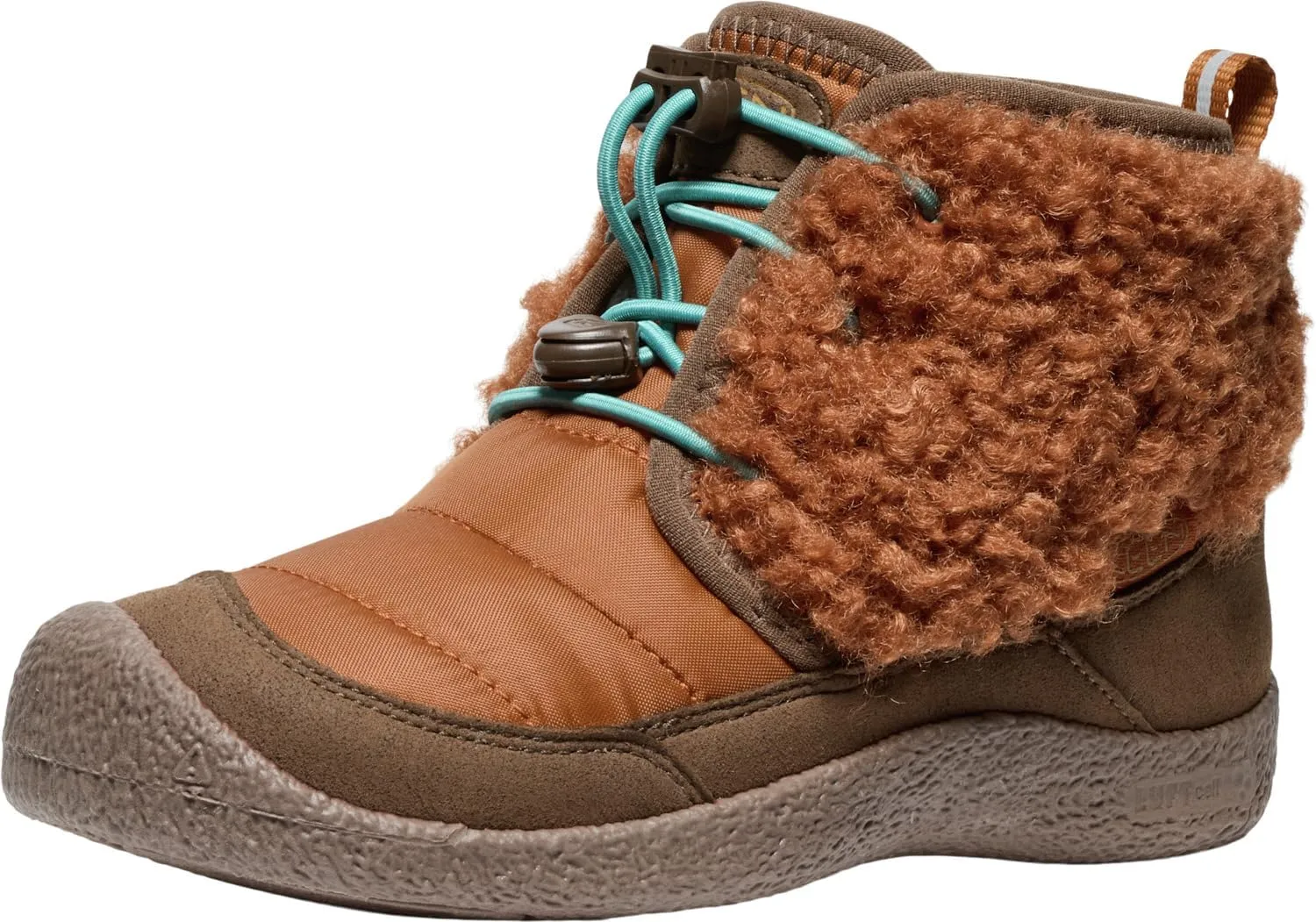 KEEN Howser 2 Quilted Mid Height Waterproof Comfy Durable Chukka Boots, Roasted Pecan/Dark Earth, 1 US Unisex Big Kid