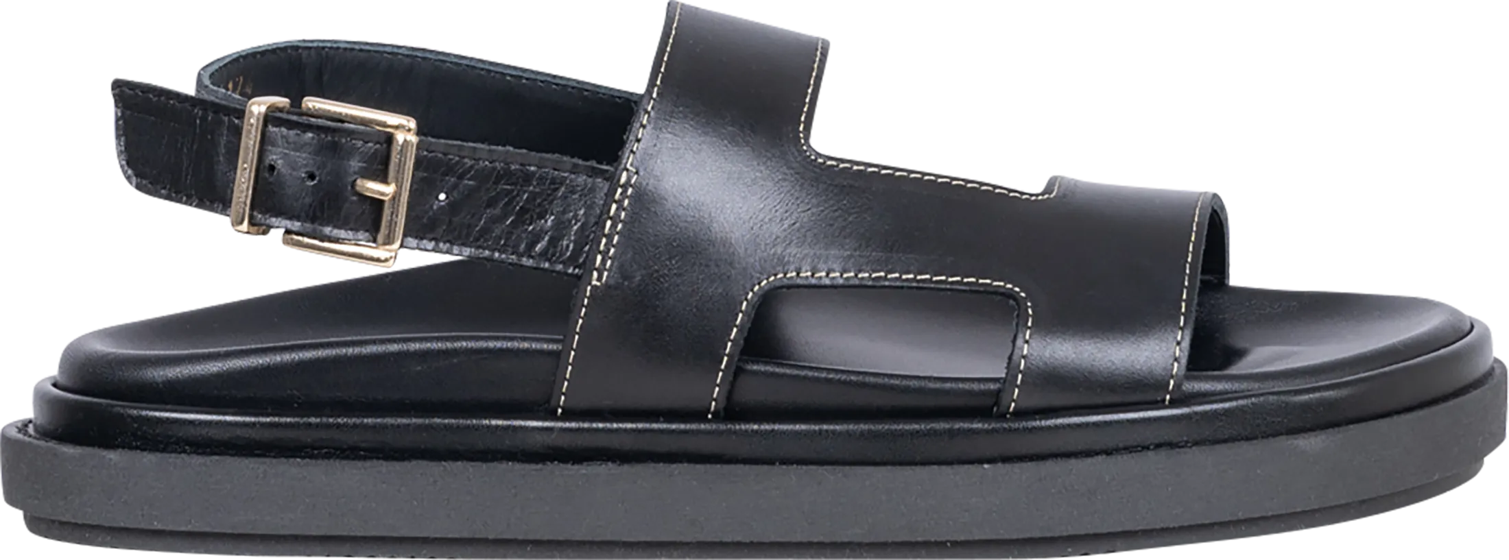 Lorelei Leather Sandals - Black