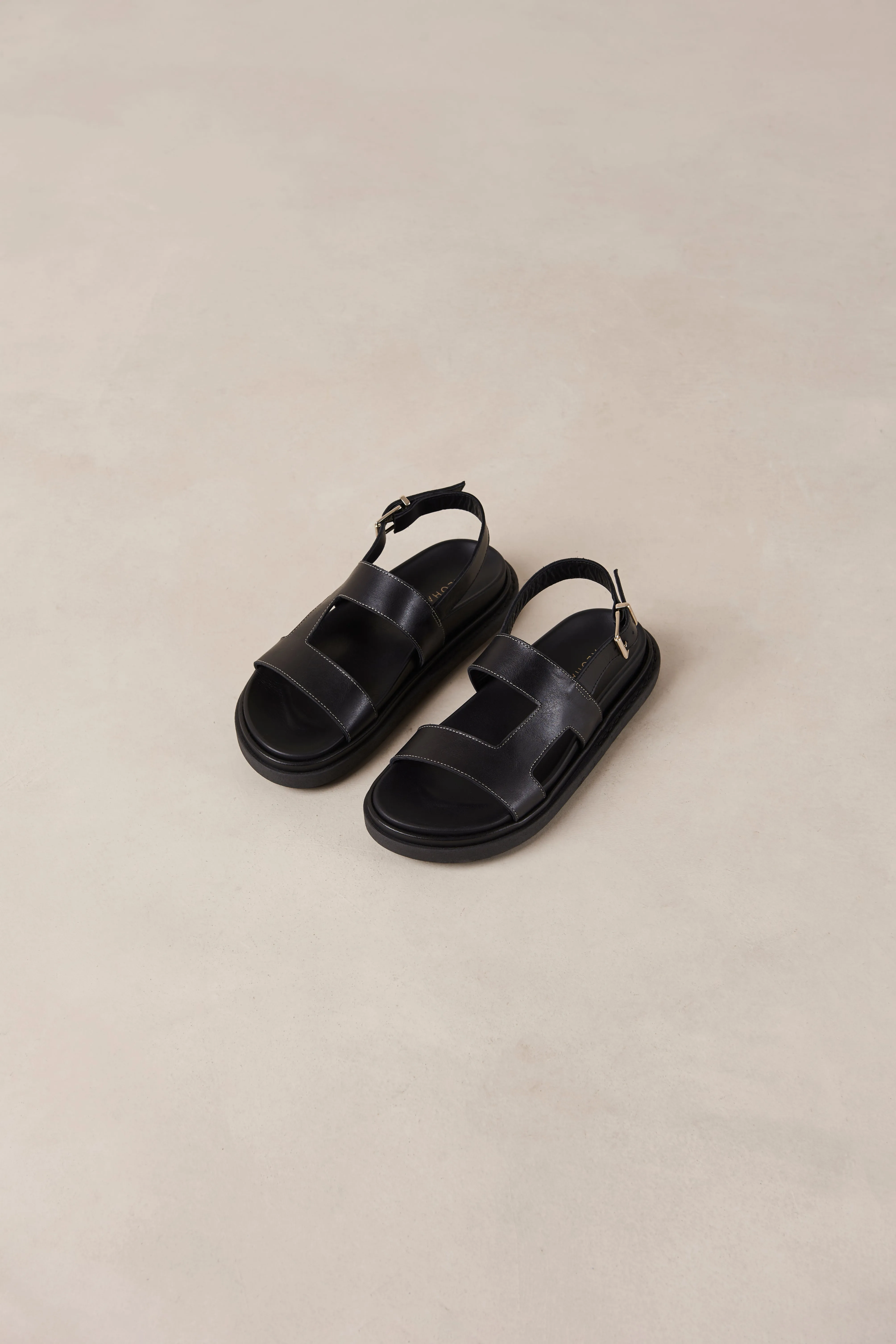 Lorelei Leather Sandals - Black