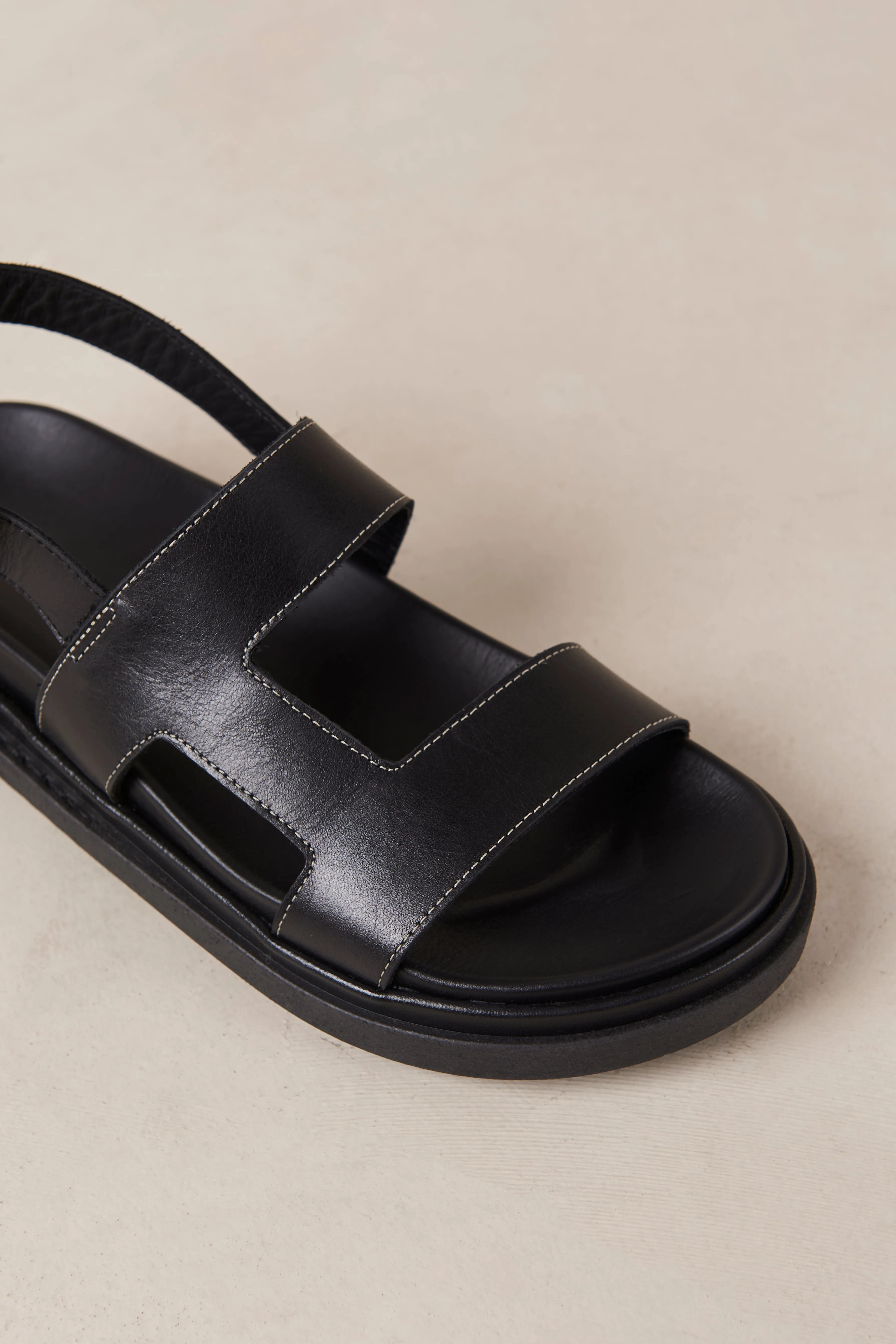 Lorelei Leather Sandals - Black