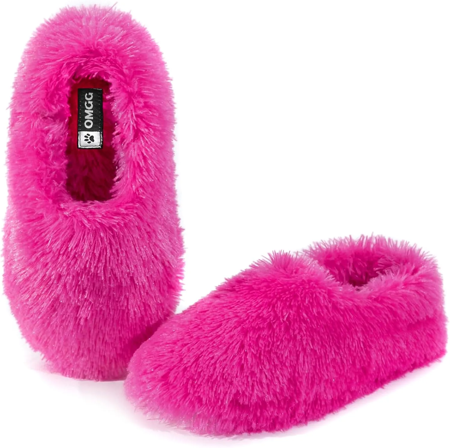 Onmygogo Fuzzy Winter Indoor Slippers for Women