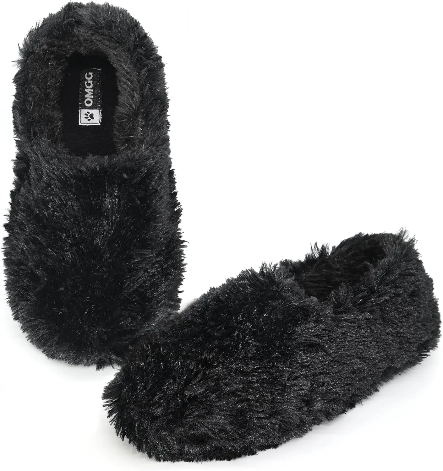 Onmygogo Fuzzy Winter Indoor Slippers for Women