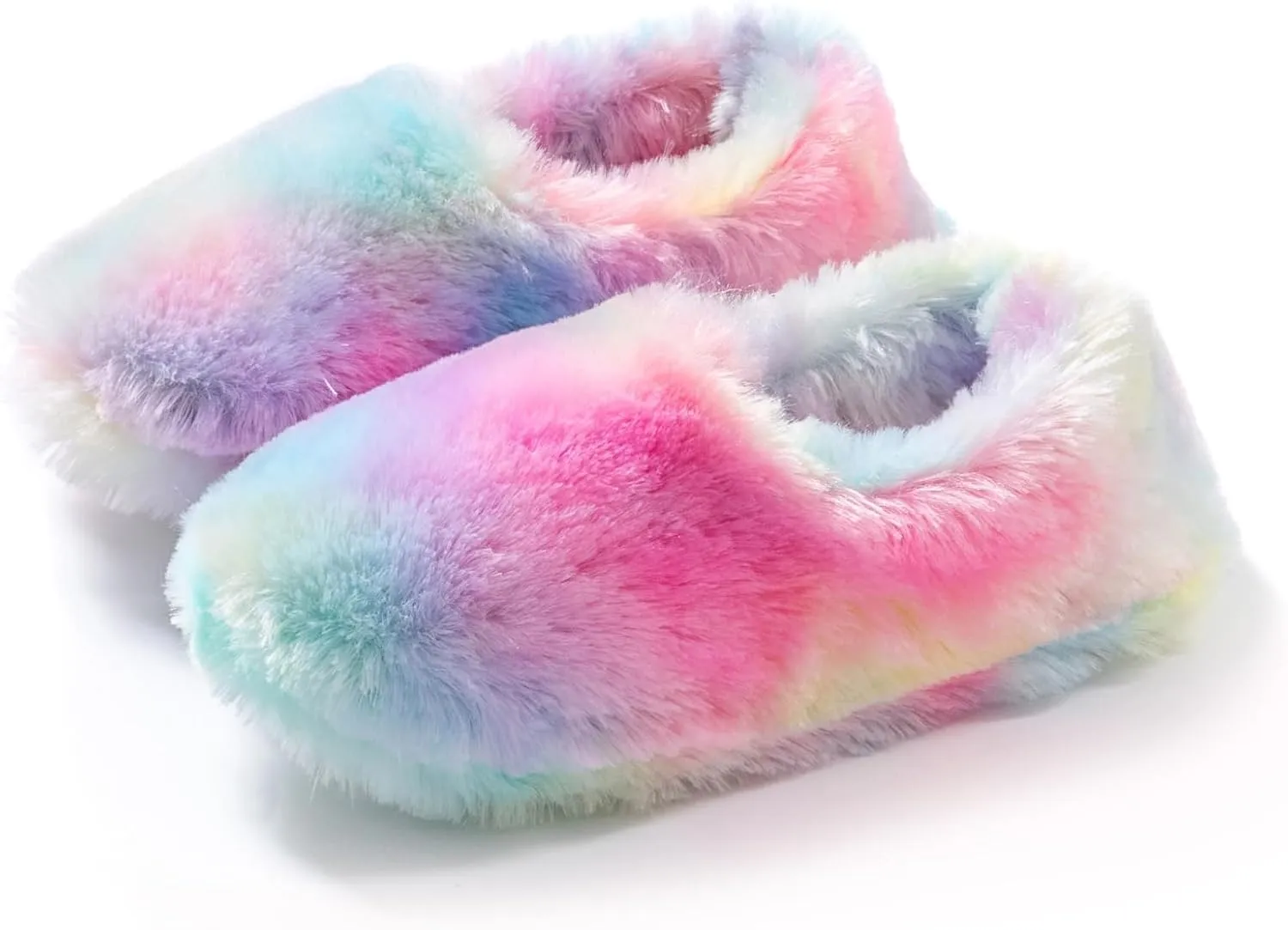 Onmygogo Fuzzy Winter Indoor Slippers for Women