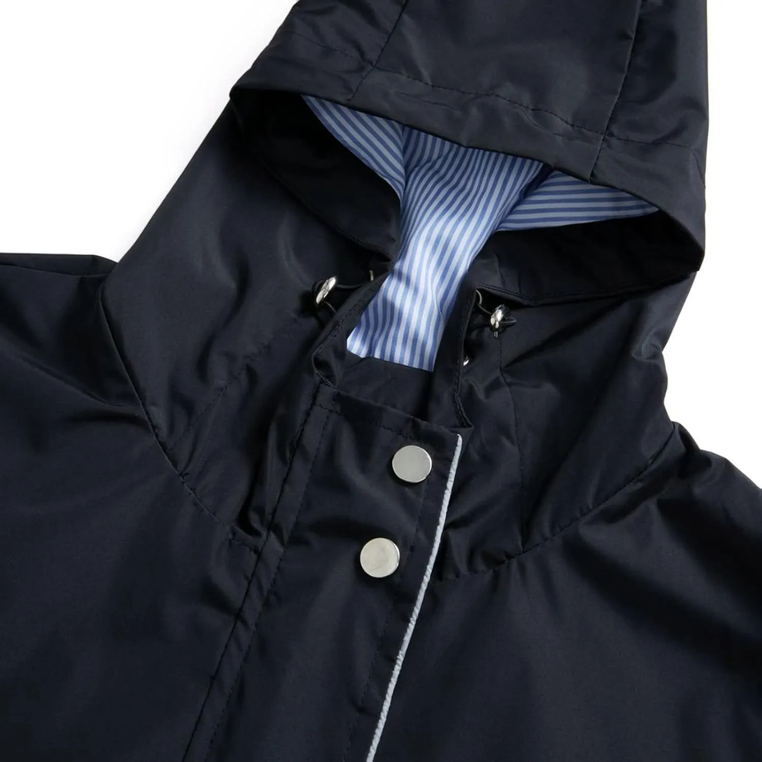 Waterproof Rain Jackets for Women Lightweight Packable Raincoat Casual Solid Rain Coat Mid Length Windbreaker